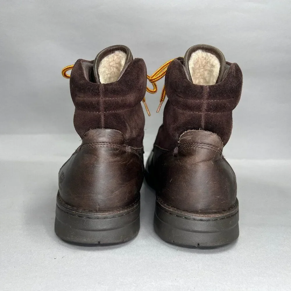 UGG Barrington Boots‎ Men's 12 Brown Leather Waterproof Insulated Outdoor Winter